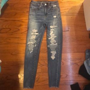 AE ripped skinny jeans